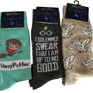 NWT Harry Potter unisex socks size 10-13